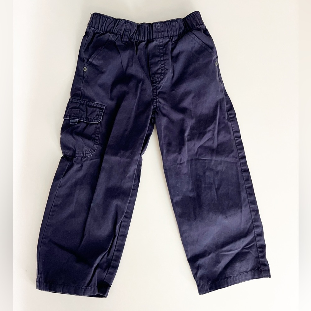 Size 3T Navy Pull Up Cargo Pants